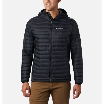 Columbia Muške Jakne - Powder Pass Hooded Crne | MDCB-80175